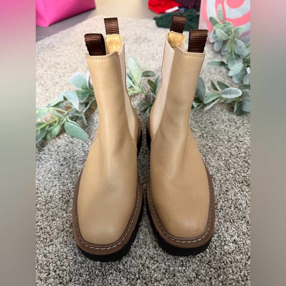 Sam Edelman Laguna Chelsea Boots Tan Leather Size 6 - Picture 6 of 8